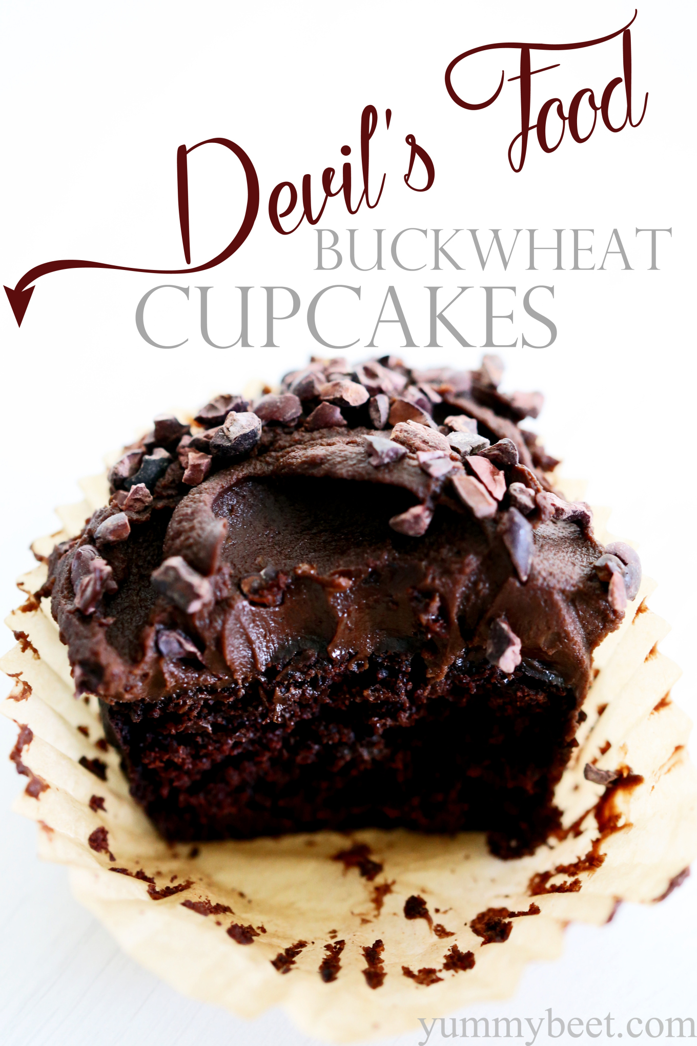 Devil's Food Buckwheat Cupcakes