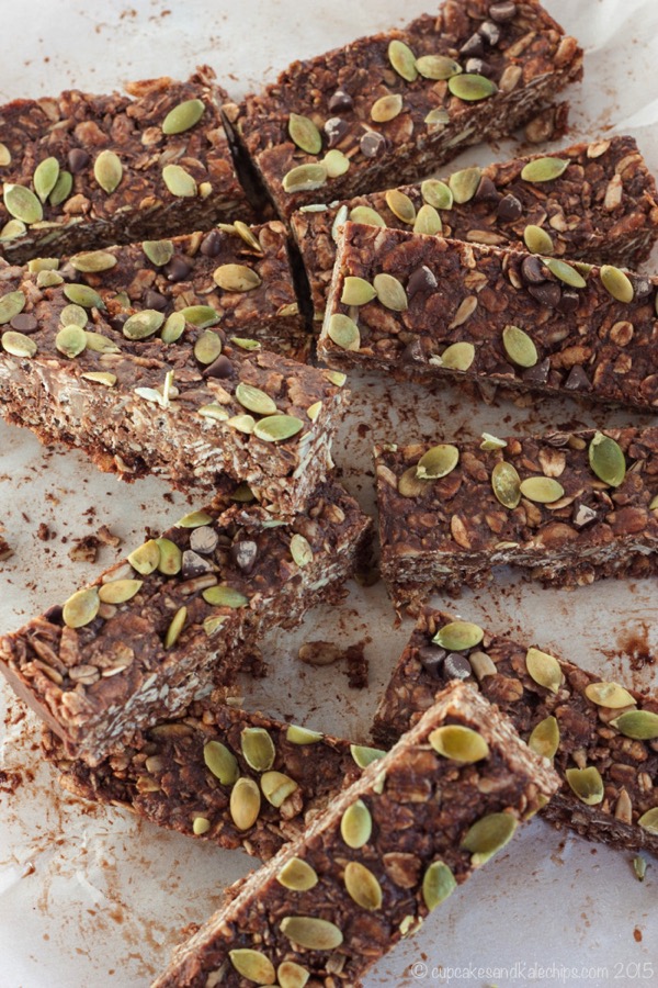 No Bake Nut Free Chocolate Granola Bars