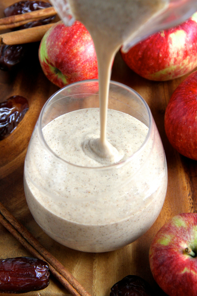 Caramel Apple Overnight Oatmeal Smoothie3