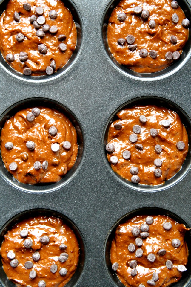 Kids in the Kitchen: Chocolate Pumpkin Blender Muffins