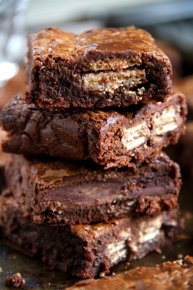 Twix Candy Bar Brownies