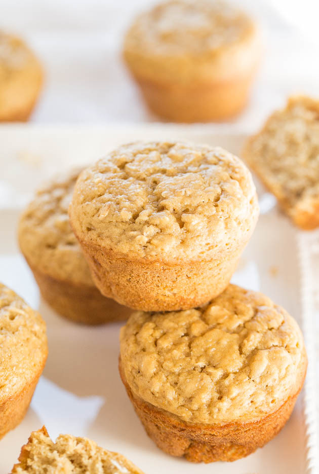 Skinny Oatmeal Sugar Muffins