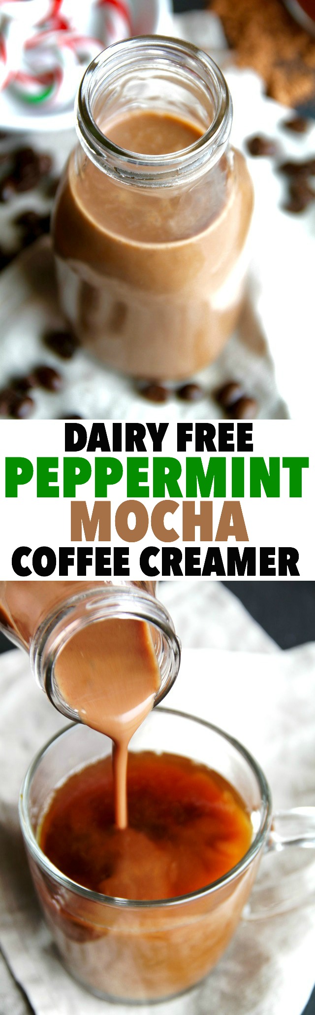 Simple Homemade Peppermint Mocha Creamer - Meal Planning Magic