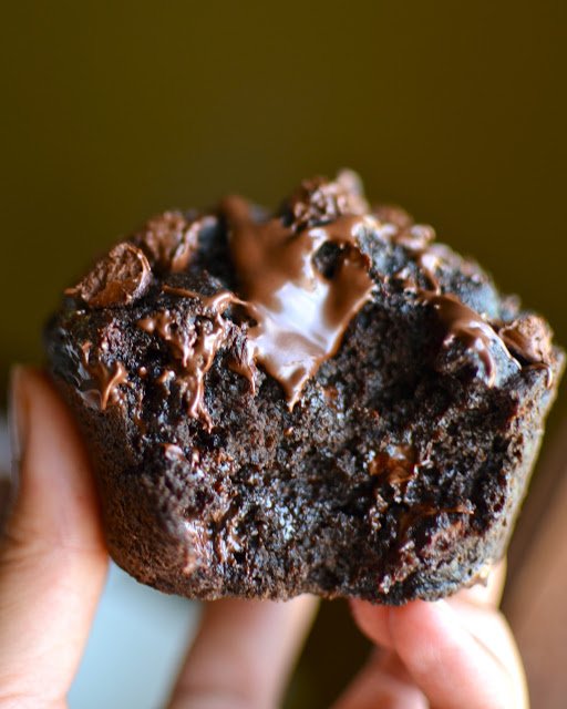 Double Fudge Banana Muffins