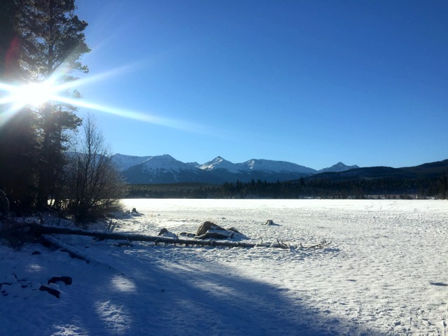Frozen Mountain Lake