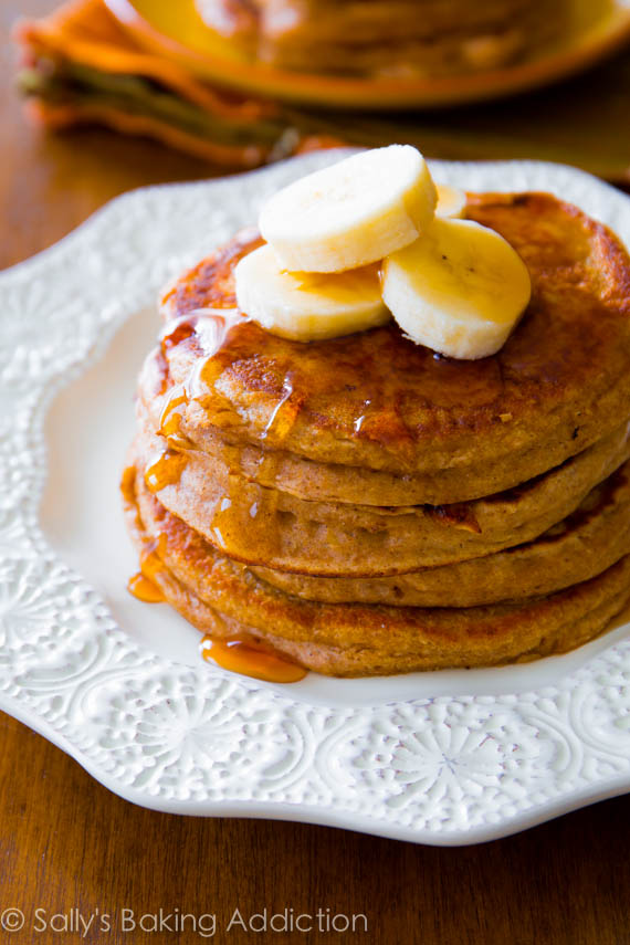 Whole Wheat Banana Pancakes