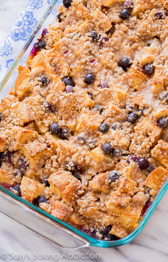 Blueberry French Toast Casserole