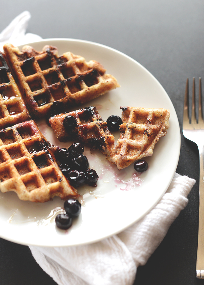 Blueberry Lemon Waffles