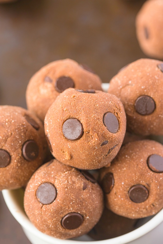 Chocolate Cake Batter Bites