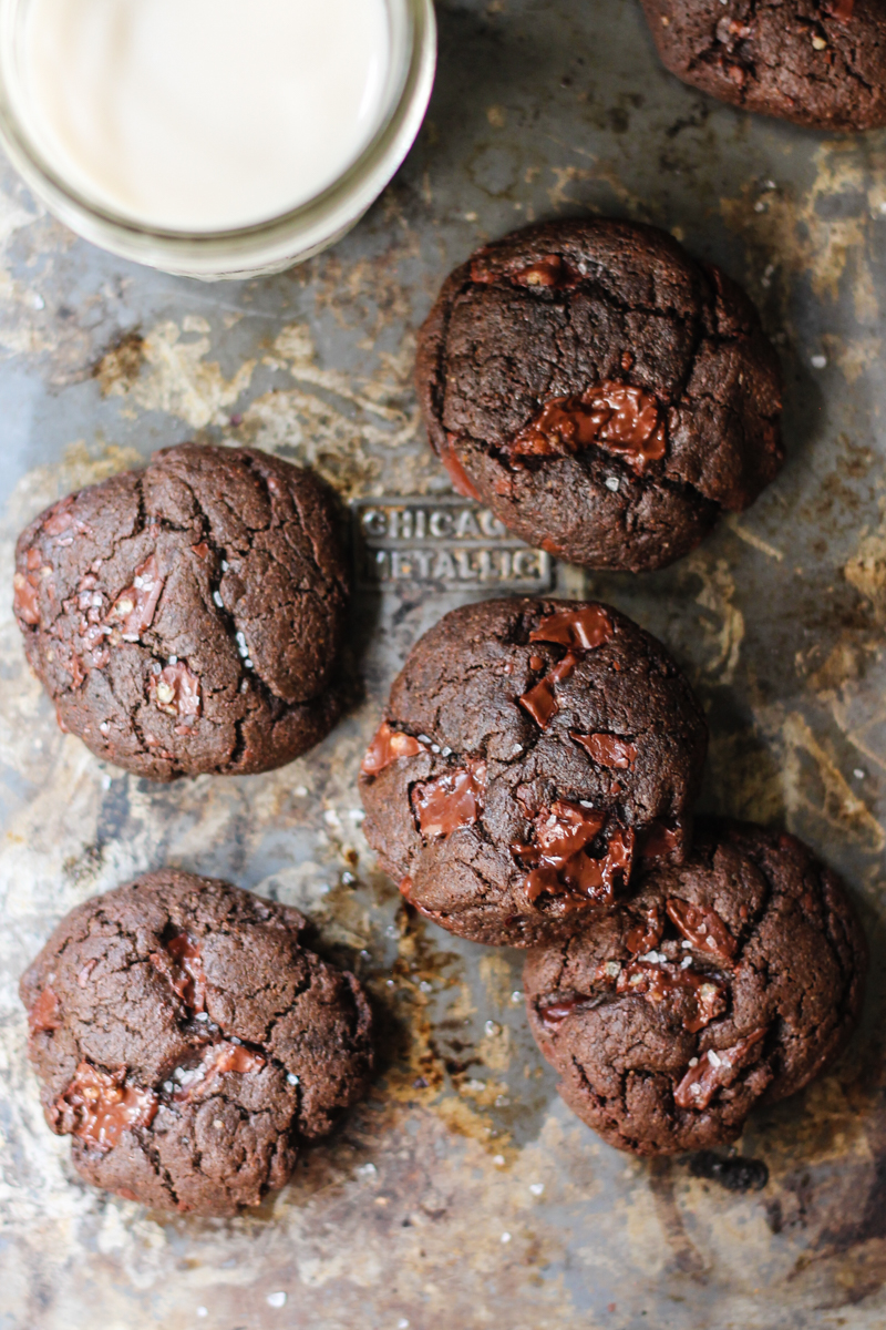 Double Chocolate Hazlenut Cookies