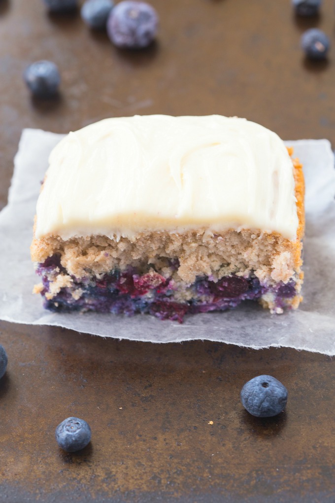 Healthy Flourless Blueberry Breakfast Cake