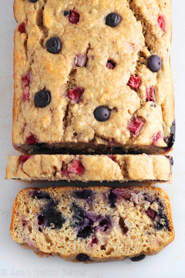 Strawberry Blueberry Banana Bread