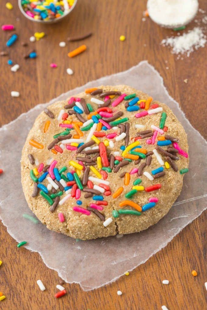 Birthday Cake Protein Cookies