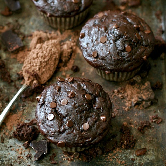 Chocolate Zucchini Muffins