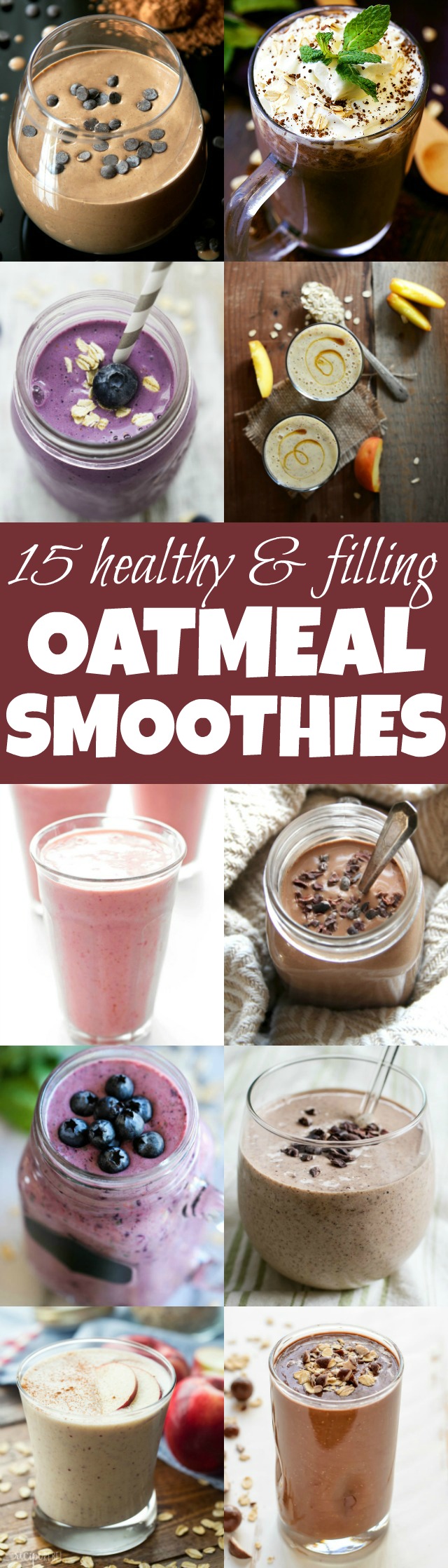 Add some extra staying power and nutrition to your smoothies with these healthy oatmeal smoothie recipes!