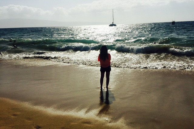 Standing on the Beach