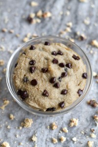 Chocolate Chip Cookie Dough Mug Cake | running with spoons