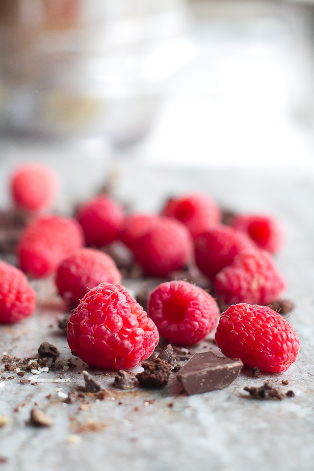 Delicious Dark Chocolate and Raspberries