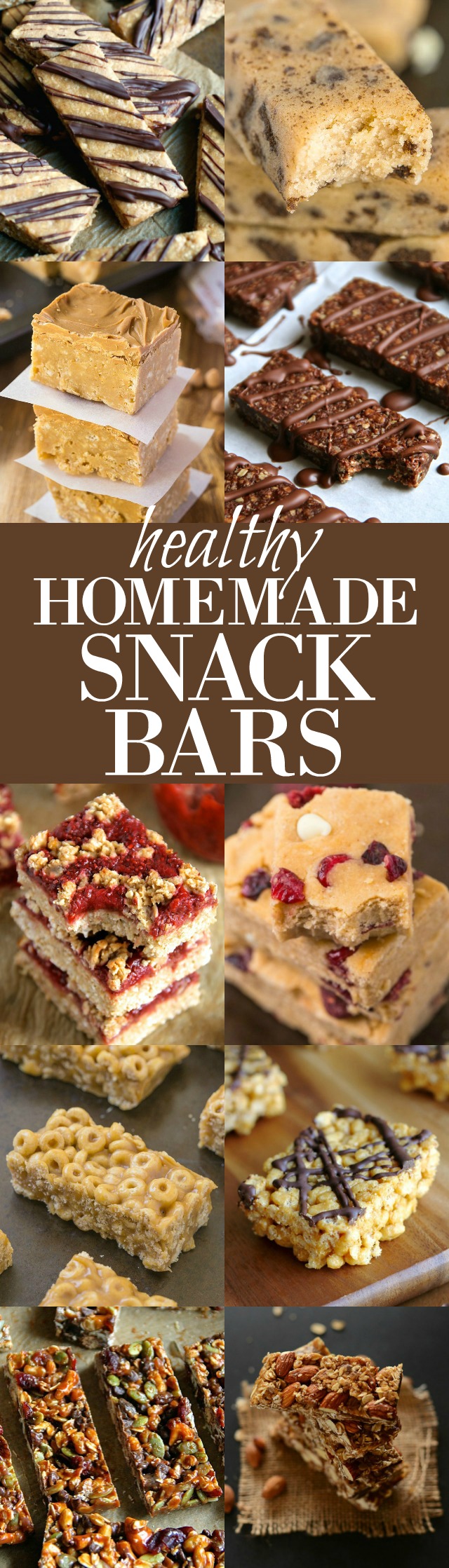 Don't pay an arm and a leg for mediocre store-bought bars! Make AMAZING ones at home with this collection of healthy recipes! | runningwithspoons.com