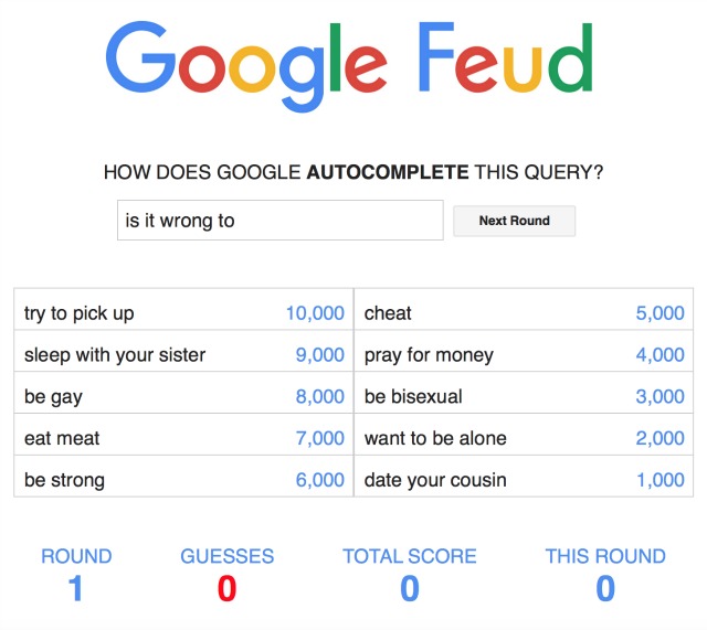 Google Feud Is Our New Favourite Game To Play Online