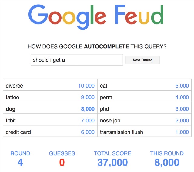 Dark Google Feud