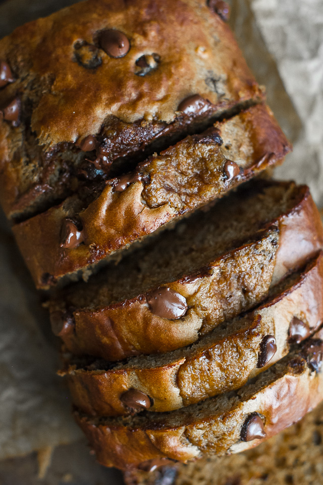 This One Bowl Greek Yogurt Pumpkin Bread recipe is made without butter, oil, or refined sugar, but so tender and flavourful that you’d never be able to tell it's healthy! | runningwithspoons.com