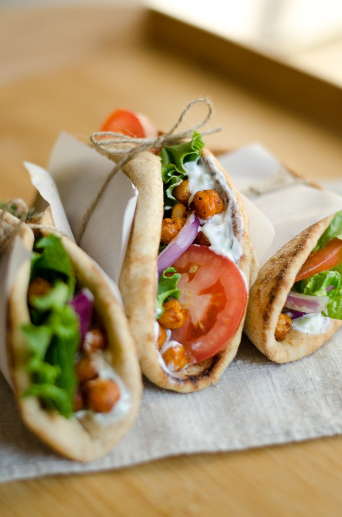 Roasted Chickpea Gyros