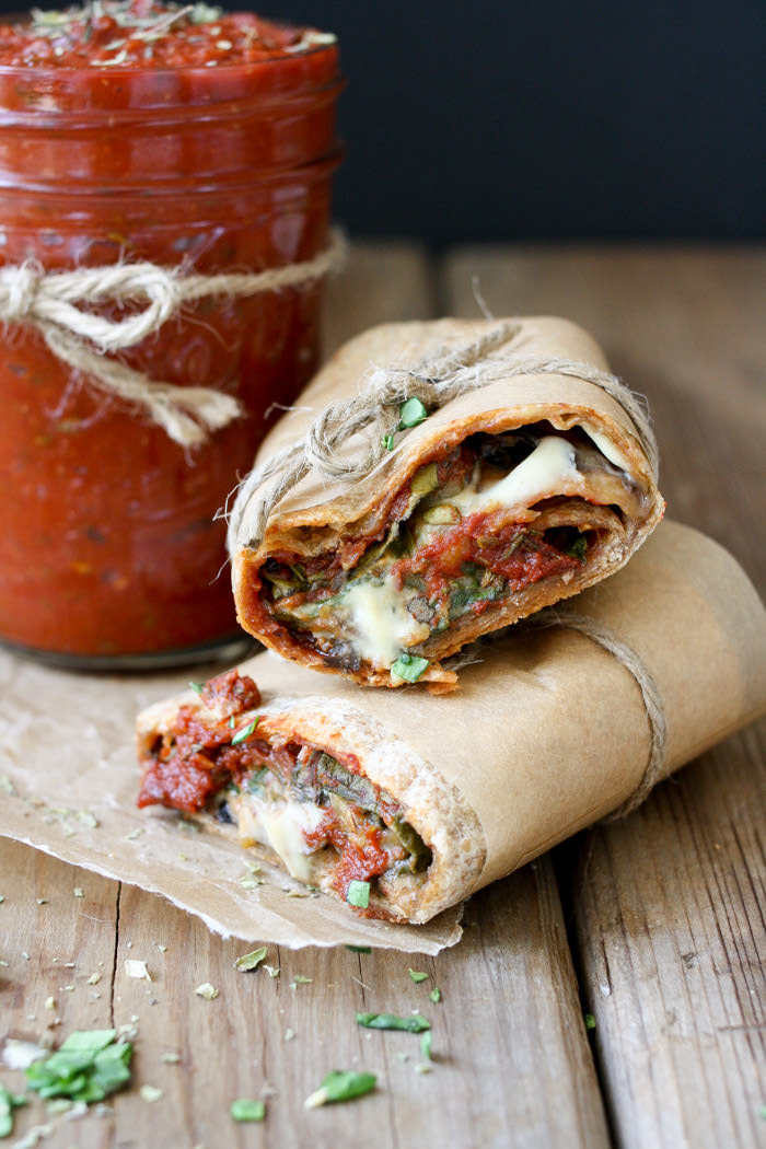 Vegan Pizza Burritos