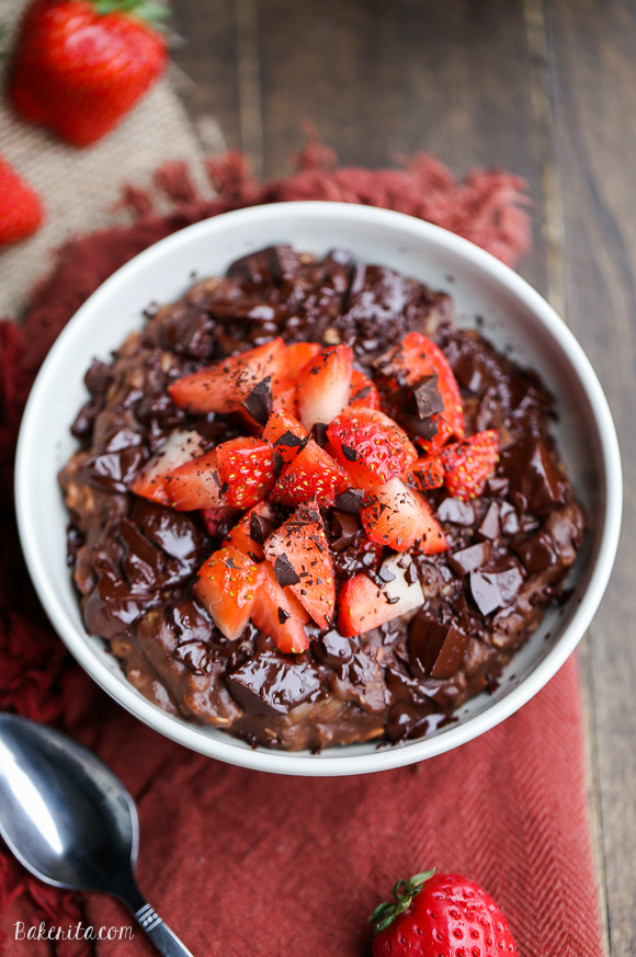 Chocolate Strawberry Oatmeal