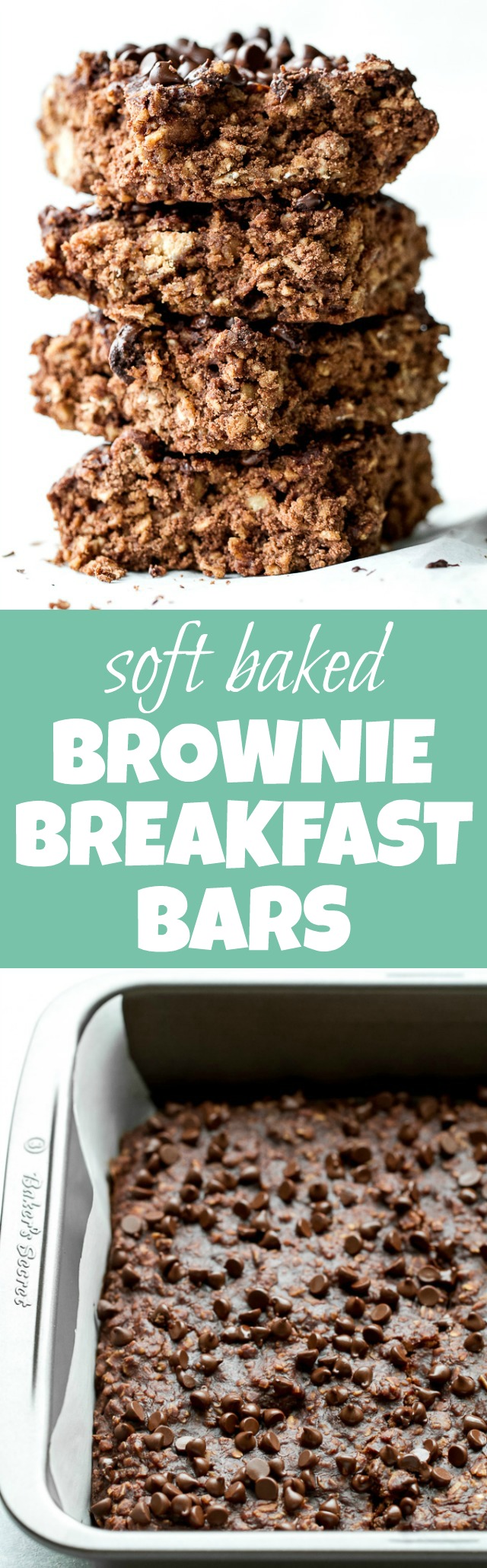 Enjoy the taste of brownies for breakfast with these healthy brownie breakfast bars! Naturally sweet and loaded with chocolate flavour, they're a delicious way to start your day or to pull out whenever you need a satisfying snack {vegan, gluten-free} | runningwithspoons.com