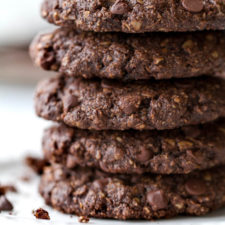 Flourless Double Chocolate Oatmeal Cookies-image