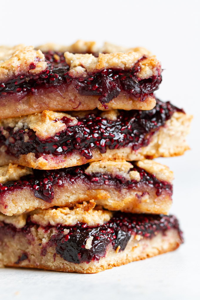 Cherry Almond Oat Bars - so tender and "buttery" that you'd never guess they were made without any flour or butter! #glutenfree #vegan #recipe #healthy #snack