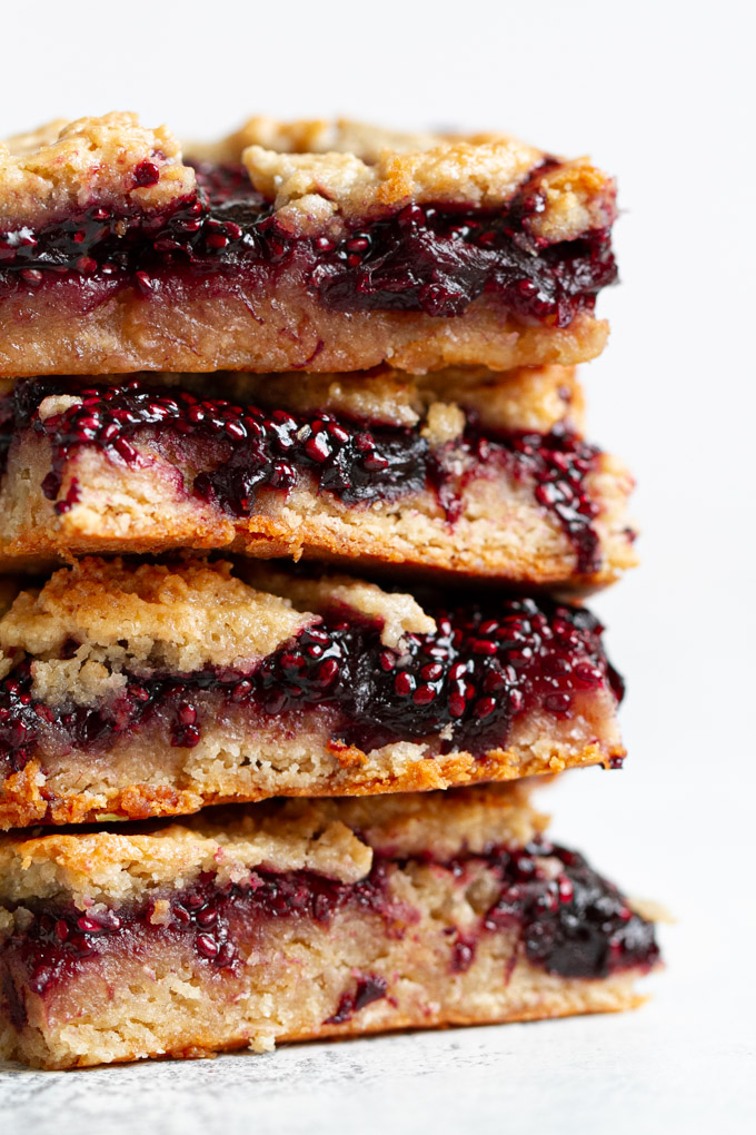 Cherry Almond Oat Bars - so tender and "buttery" that you'd never guess they were made without any flour or butter! #glutenfree #vegan #recipe #healthy #snack