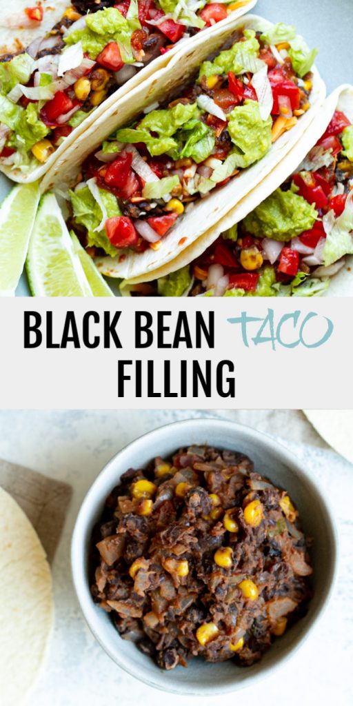 A quick and easy black bean taco filling that even meat eaters will love! Loaded with flavour and plant-based protein, it makes a perfect vegan option for your next taco night!