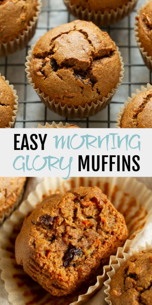 Easy Morning Glory Muffins that are so tender and loaded with flavour, you’d never know they were made without flour, oil, eggs, or refined sugar.