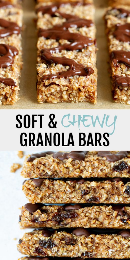 These soft and chewy granola bars are way better than store-bought and so easy to customize! They’re gluten-free, refined sugar-free and easily made nut-free and/or vegan.